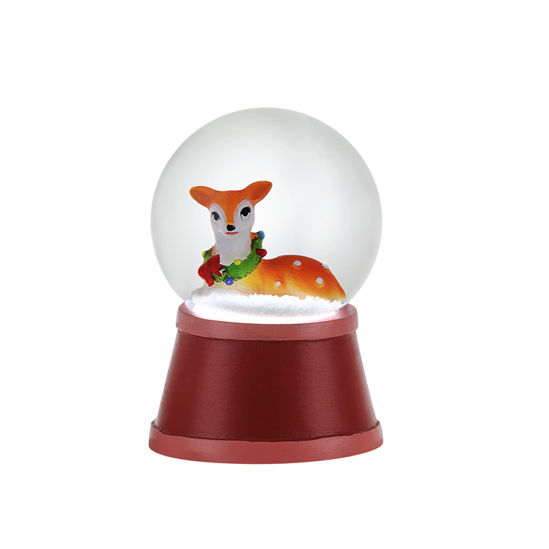 Ensemble de 3 mini globes de neige éclairés Nostalgic