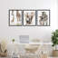 Ensemble de cadre flottant 3 pièces Jungle Animal Babies with Mothers, design par Ramona Murdock-761095274-761095277