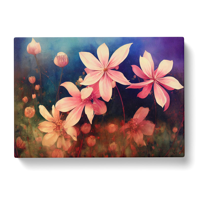 Fascinating Wild Floral - Wrapped Canvas, 35cm H x 50cm W x 3cm D