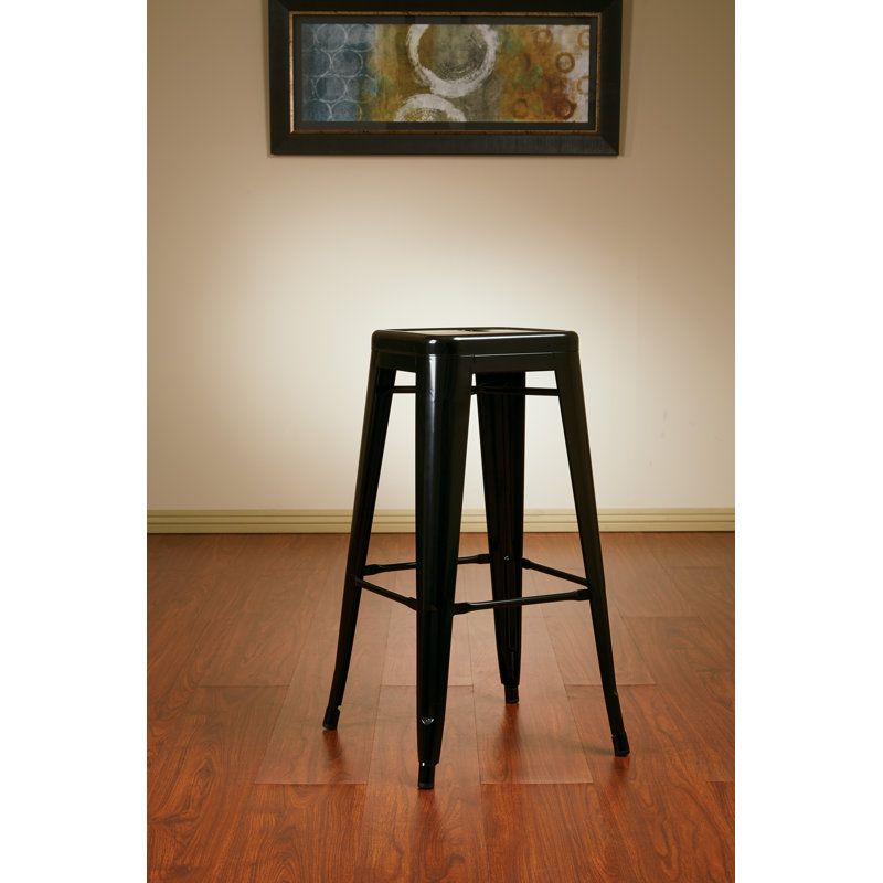 Tabouret de bar et de comptoir Blaney, Noir, Tabouret de comptoir (assise de 24 po de hauteur)