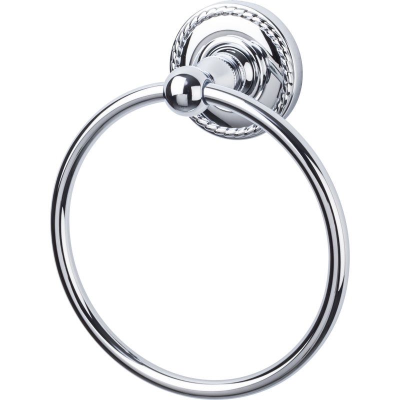 Edwardian Bath  Towel Ring, Polished Chrome