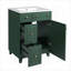 Meuble-lavabo avec lavabo en céramique Forest, 2 tiroirs, 1 porte à fermeture en douceur-112897537