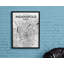 Indianapolis City Map - No Frame Print-109977876