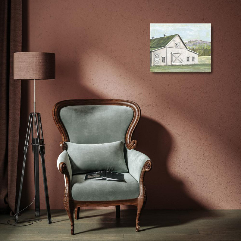 «August Barn® Art Licensing Studio Gallery», art sur toile tendue: Field Barn in Spring, H 15 po x l 18 po