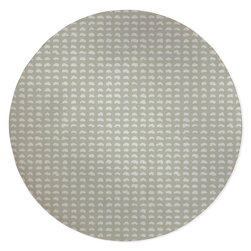 Gio Non-Slip Outdoor Rug, Round 5'