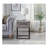 Celestial Contemporary Storage End Table, Gray