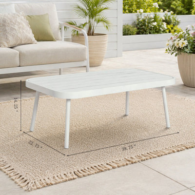 Causeuse et table en acier
