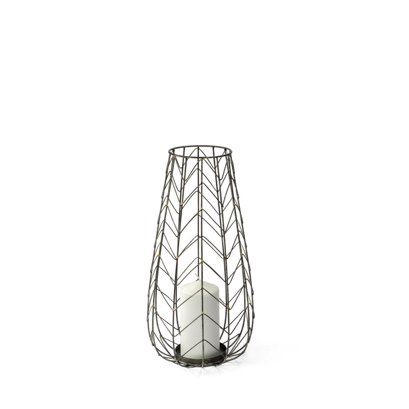 Support de table en métal, Petit, Argent métallique
