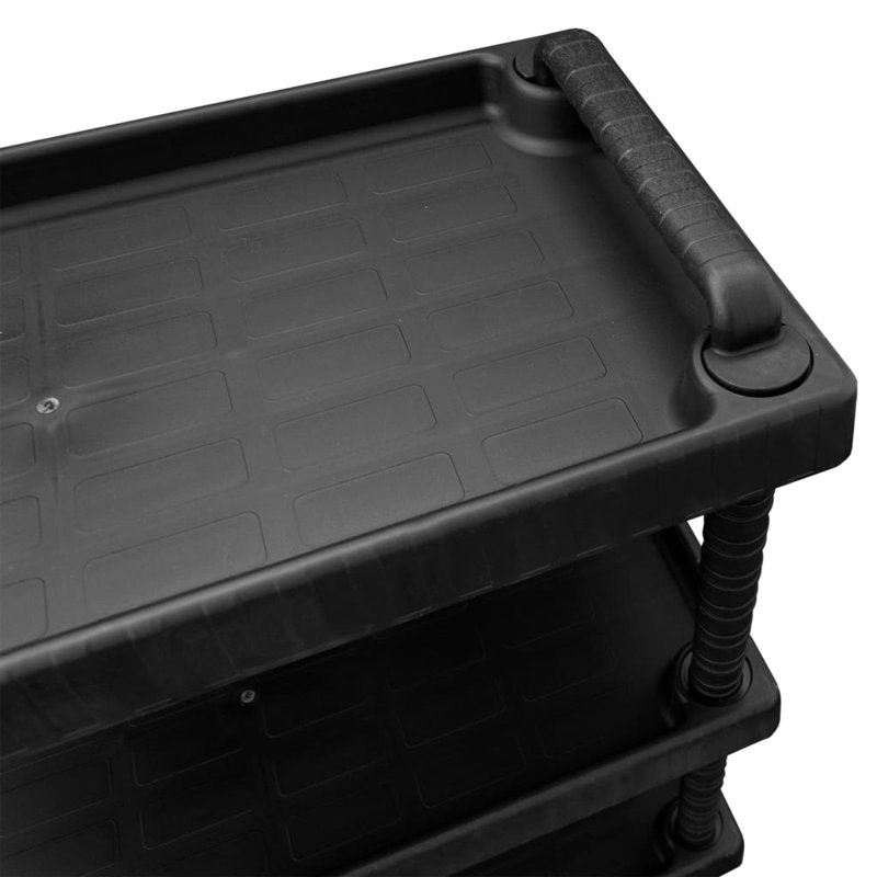 75cm W Plastic Shelving Unit with Wheels