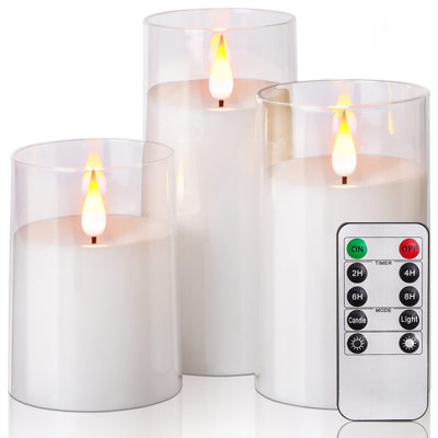 Scented Unscented Flameless Pillar Candle