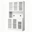 Garde-manger 70,87 po, armoires décoratives, grand garde-manger avec portes et tiroir, armoire de rangement modulaire, armoire blanche pour la cuisine, la salle à manger et le salon