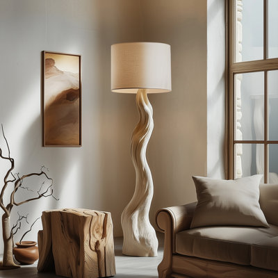 Modern Living Room Pendant Lamp Made Of Wood Material