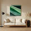 Art mural rigide en métal vert 36-410927053