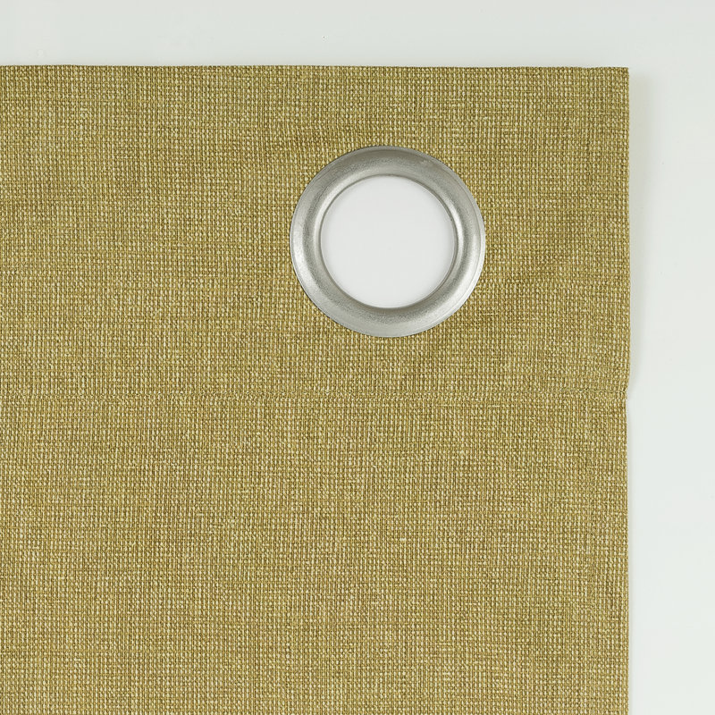 Gold 50"x84" Polyester Blackout Grommet Curtain Panel
