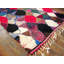 Tapis multicolore en laine antique à petit motif marocain antique Boucherouitte