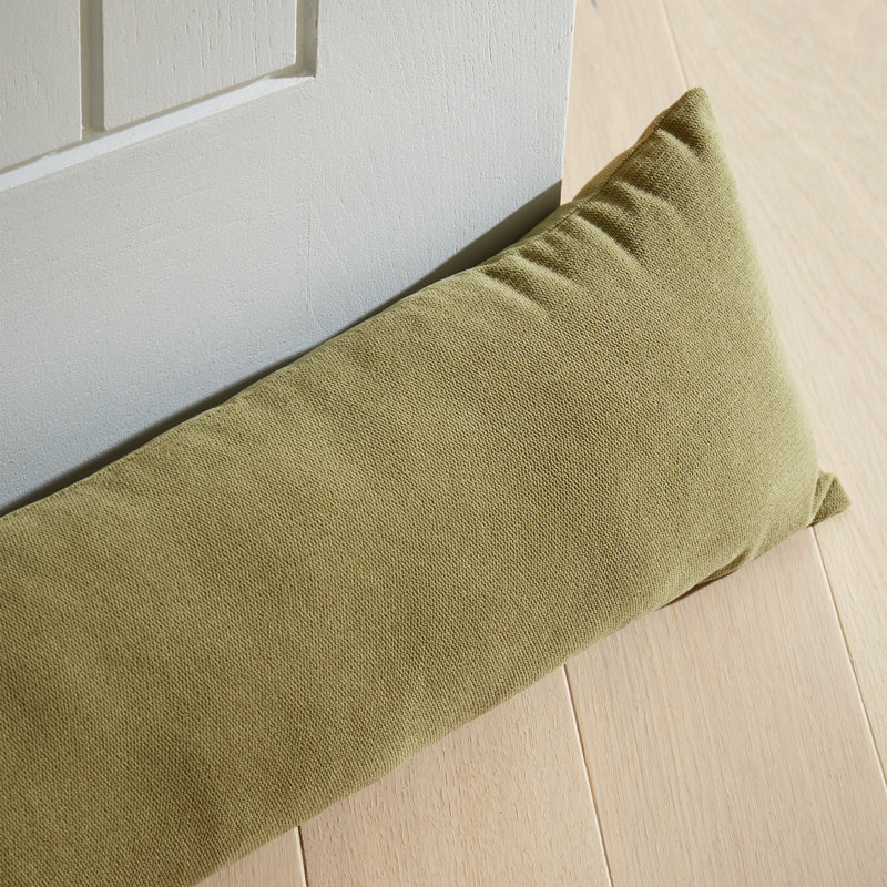 Wilson Velvet Door Draught Excluder, Olive