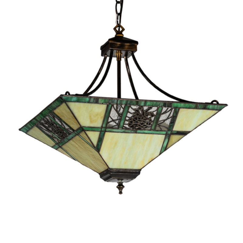Foxborough 4 - Light Antique Copper Geometric Pendant