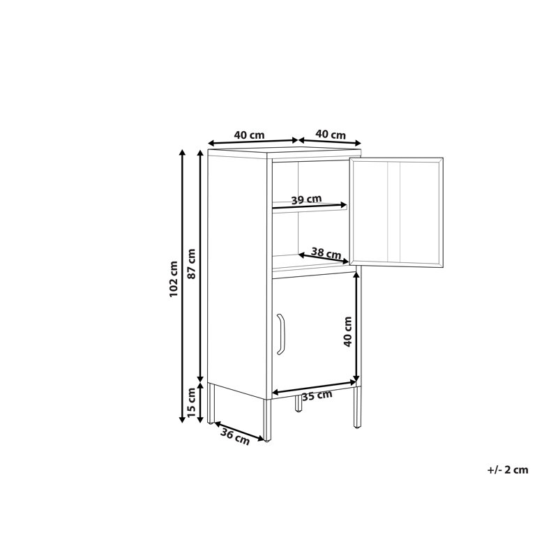 Merren 2 -Door 4 -Shelf