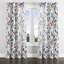 Rideaux en velours Boho - rideau à œillets à motif cachemire botanique orange - 1 panneau-1916625530-1916625528