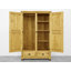 Vintage 2 Door Solid Wood Wardrobe