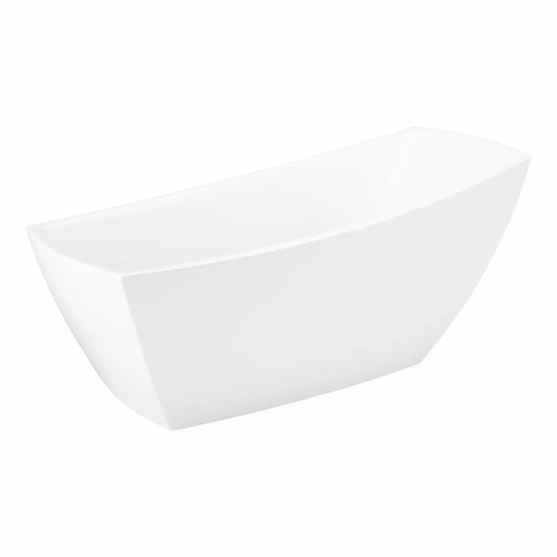 67" Glendora Acrylic Freestanding Soaking Bathtub