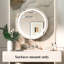 Tablette ajustable avec miroir pour armoire à pharmacie Gervon-98501389-110136136