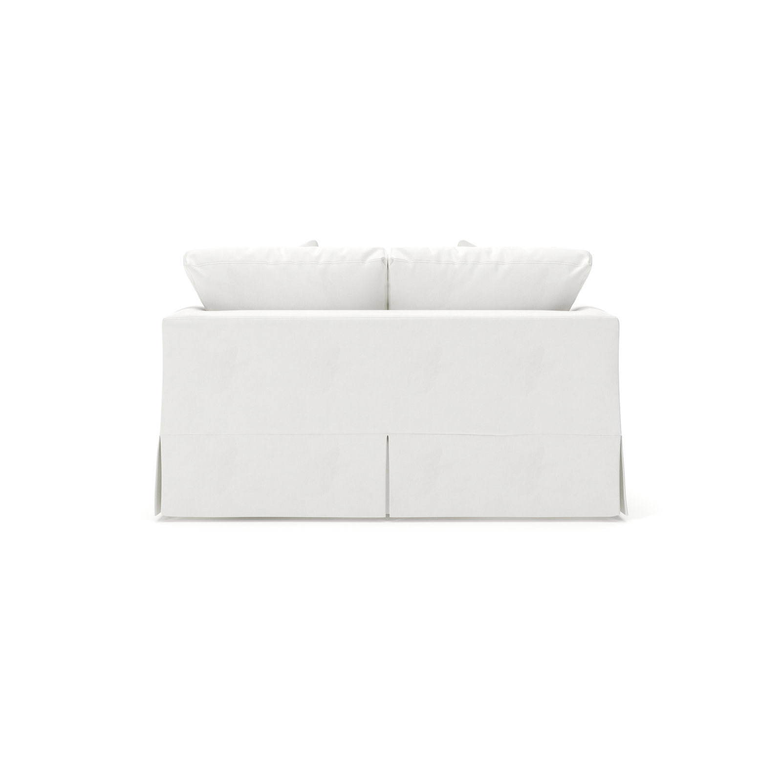 Lucia 65.5" Recessed Arm Slipcovered Loveseat, Canvas Flax Sunbrella® Canvas