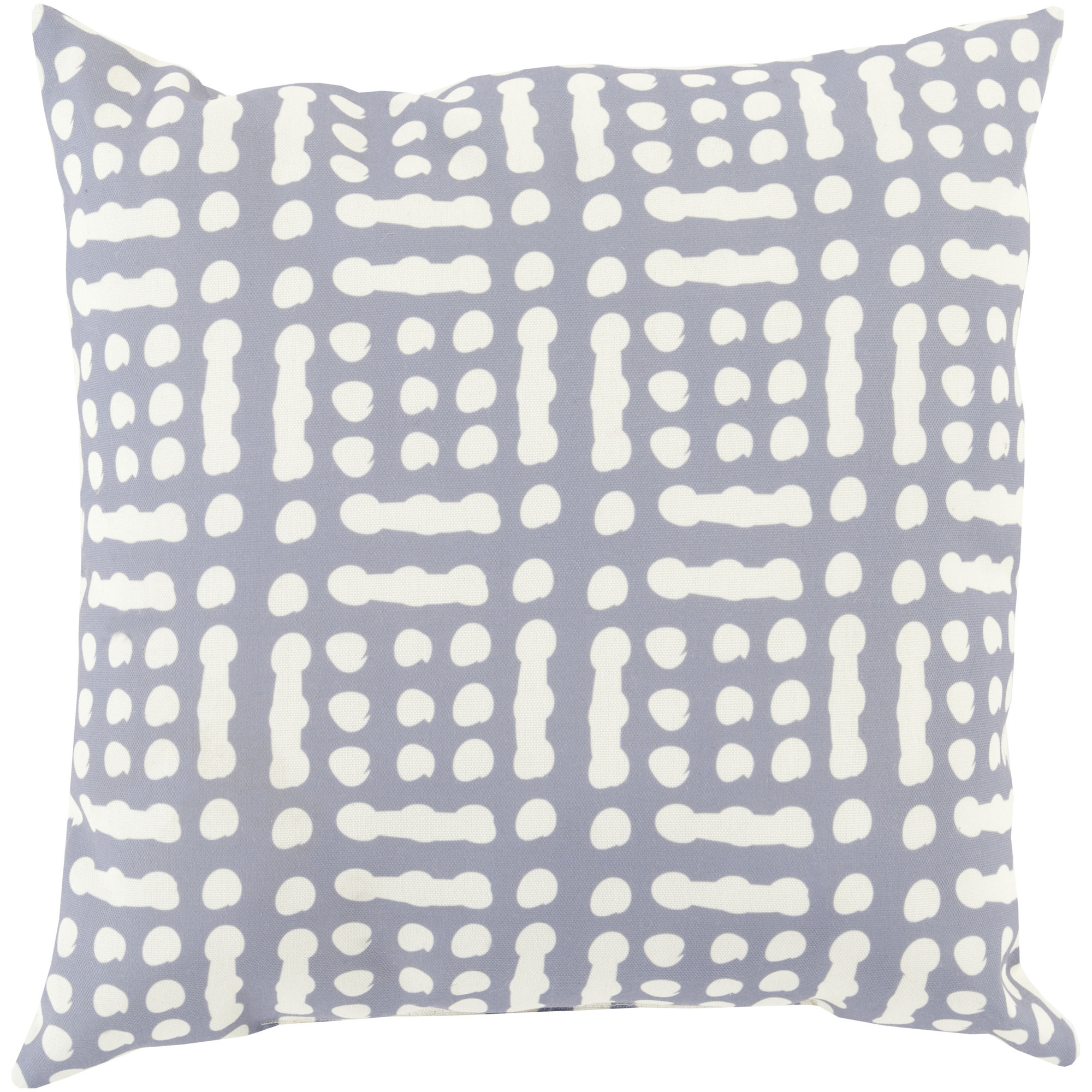 Winsor Geometric Indoor/Outdoor Throw Pillow, 18" H x 18" W x 4" D, Gray/Neutral