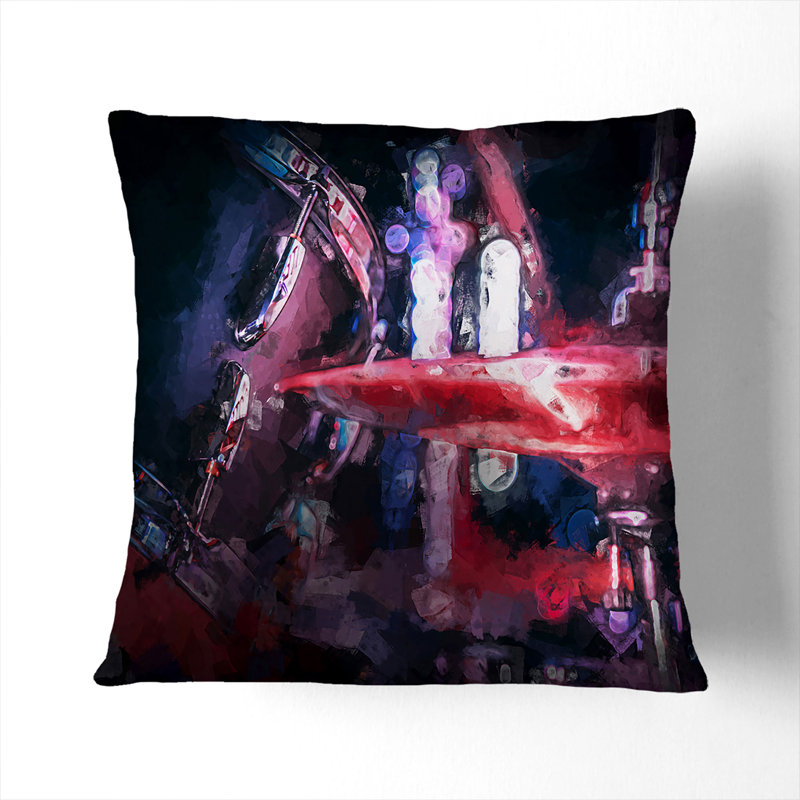 Abstract Square Cushion, 40cm H x 40cm W x 15cm D