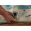 Tapis turc Oushak en laine turquoise noué à la main 2 x 3