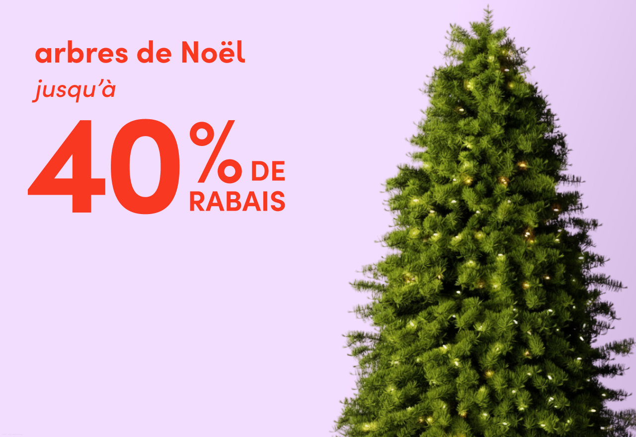 arbres de Noël en solde