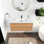Ensemble de meuble-lavabo mural simple 48 "avec dessus et lavabos Babajide