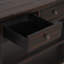 Console en bois de pin massif 48 po, table d'appoint moderne avec 3 tiroirs de rangement et 2 tablettes. Facile à assembler (noir vieilli
))