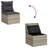  Garden Sofa Set Light Gray