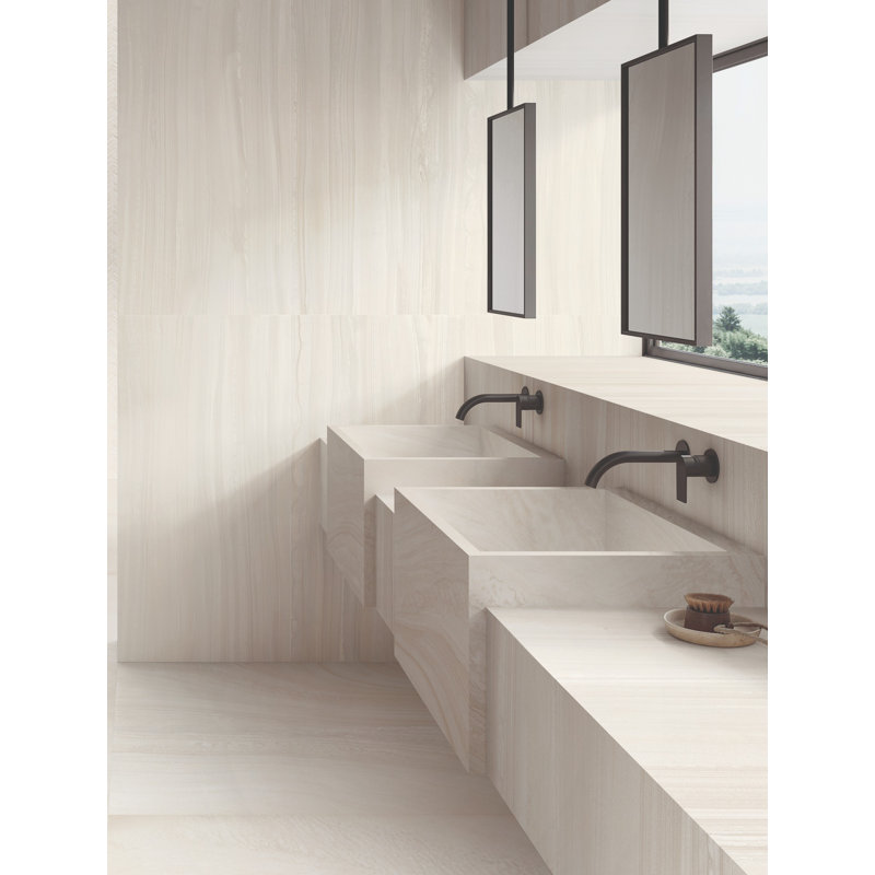 Carreau de porcelaine 24 po x 48 po Haven Veincut, Veincut
