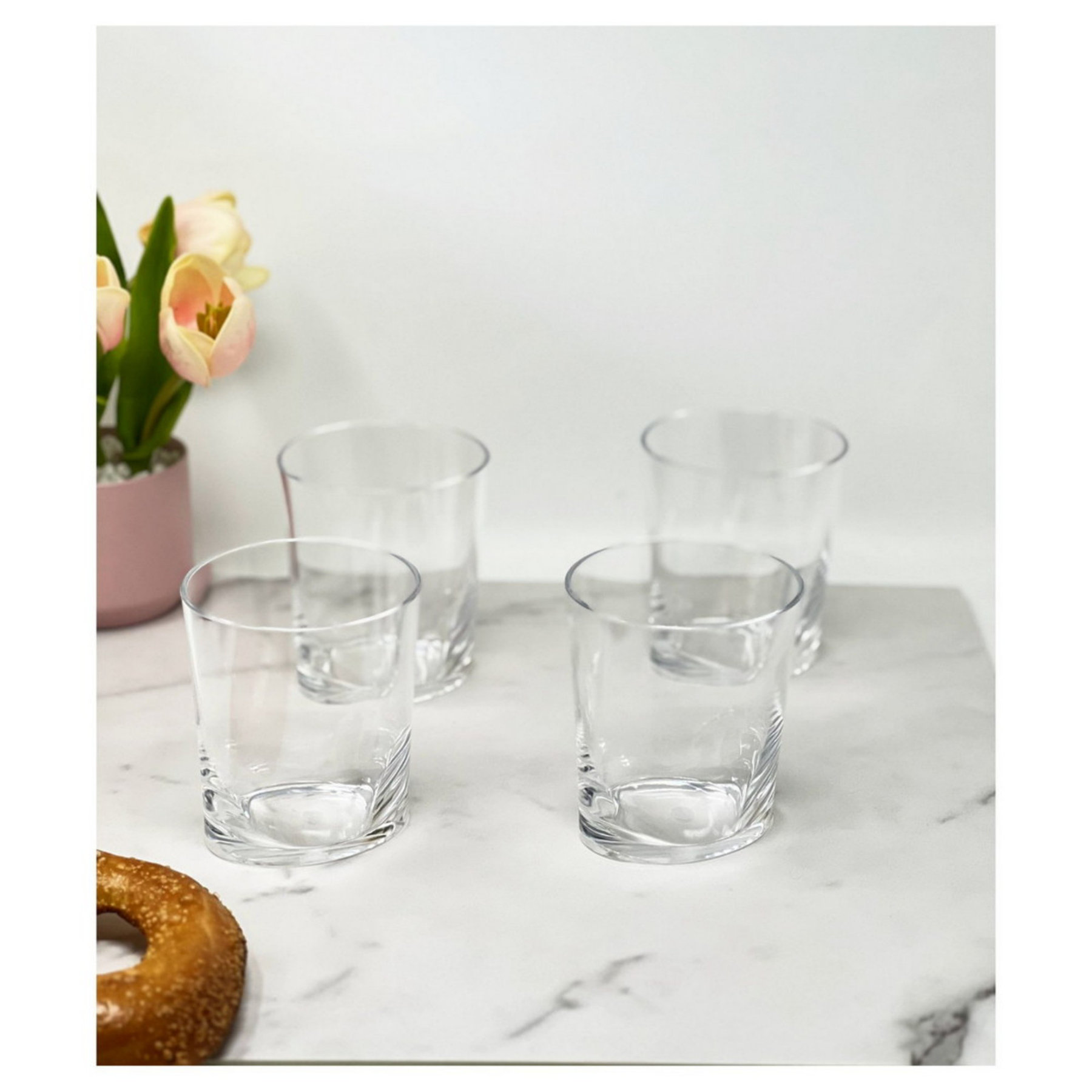 Ivy Bronx Oval Halo Acrylic Glasses Drinking Set of 4 | Wayfair