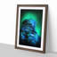 The Blue Parrot in Abstract - Picture Frame Graphic Art Print-55735792-55735793