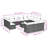 Vidaxl Garden Sofa Set