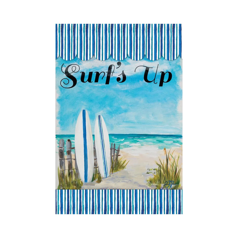 Surf's Up, H 12 po x l 8 po x P 0,75 po
