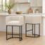 Tabouret rembourré à hauteur de comptoir avec structure en métal-1414249815