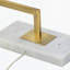 Lampe de table en métal 9 x 14,3 x 25,2 po