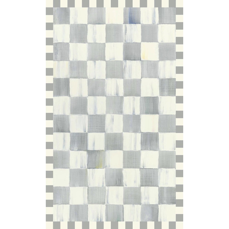 Sterling Checkered Washable Rug, Rectangle 3' x 5'