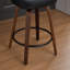 Tabourets de bar rembourrés en cuir PU de style Mid-Century, parfaits pour les comptoirs de cuisine