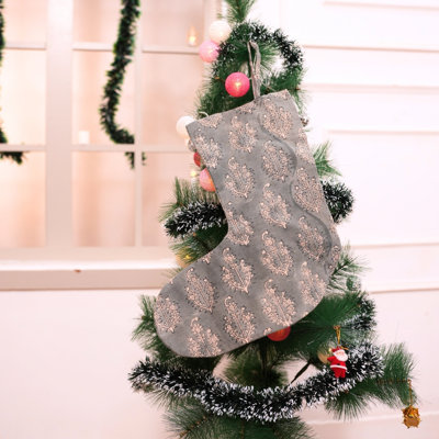 Chaussette de Noël fabriquée à la main Fabividine