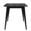 Table de salle à manger Mid-Century moderne avec pieds évasés avec structure en bois durable et plateau en bois d'ingénierie