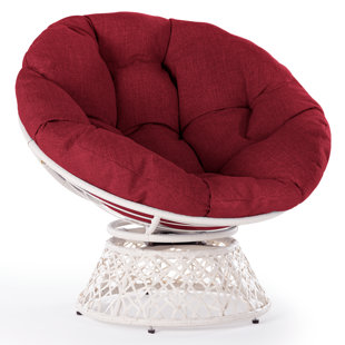 Bayou Breeze Ariyelle Swivel Papasan Accent Chair with Extra Thick