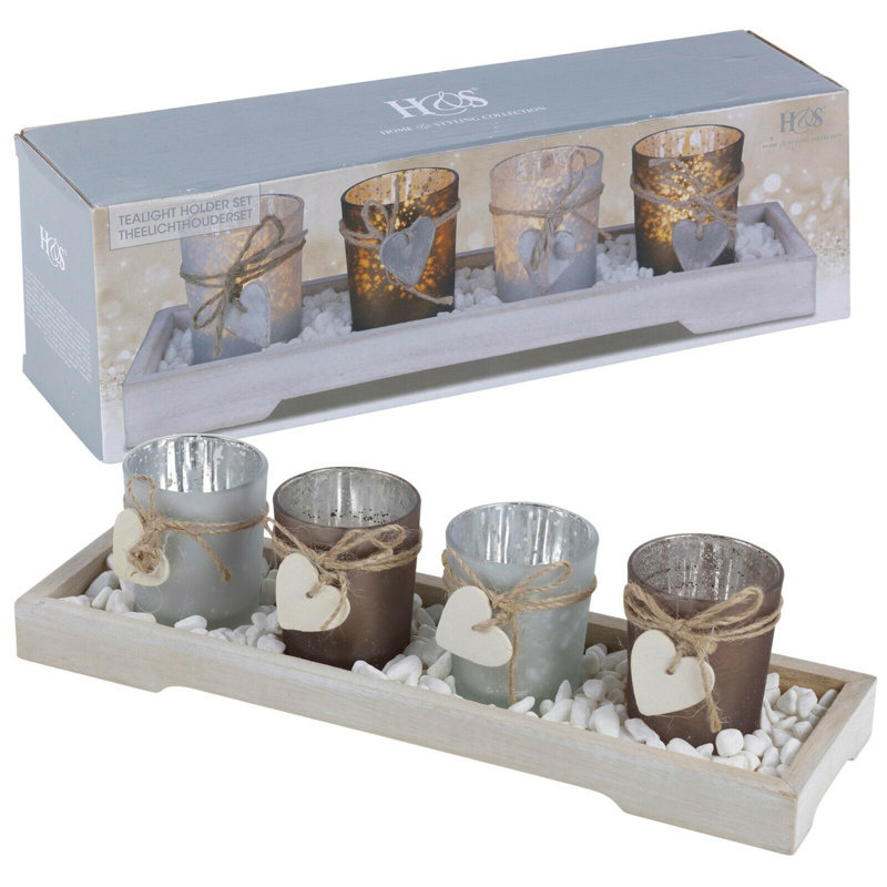 Wood Tabletop Tealight Holder