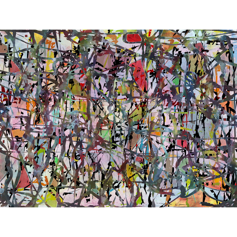 Pollock Wink 3 Print by Angel Estevez, Wrapped Canvas, 24" H x 32" W