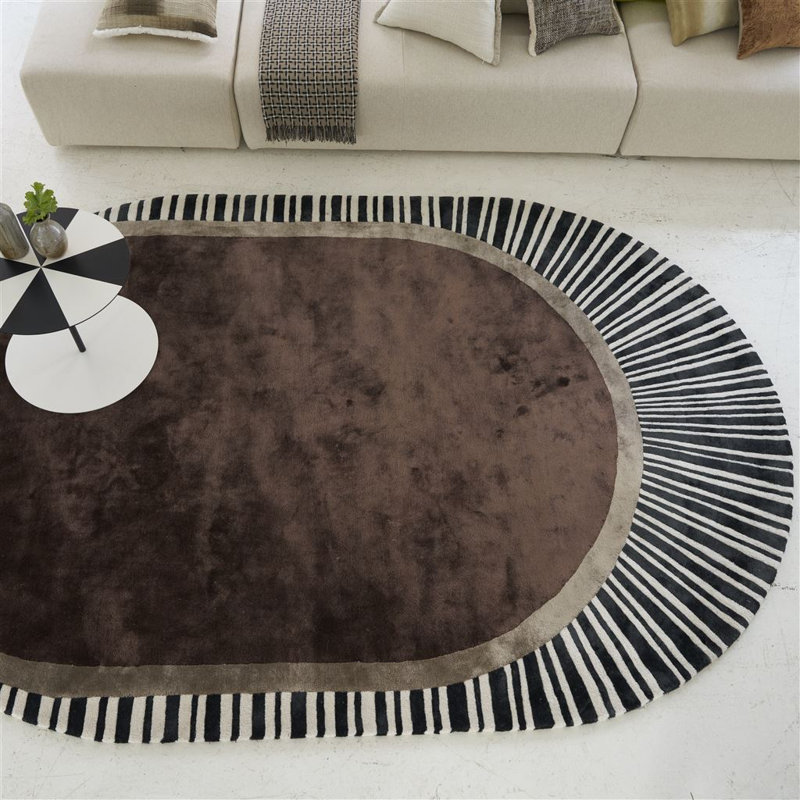Koshi Oval Rug, Walnut