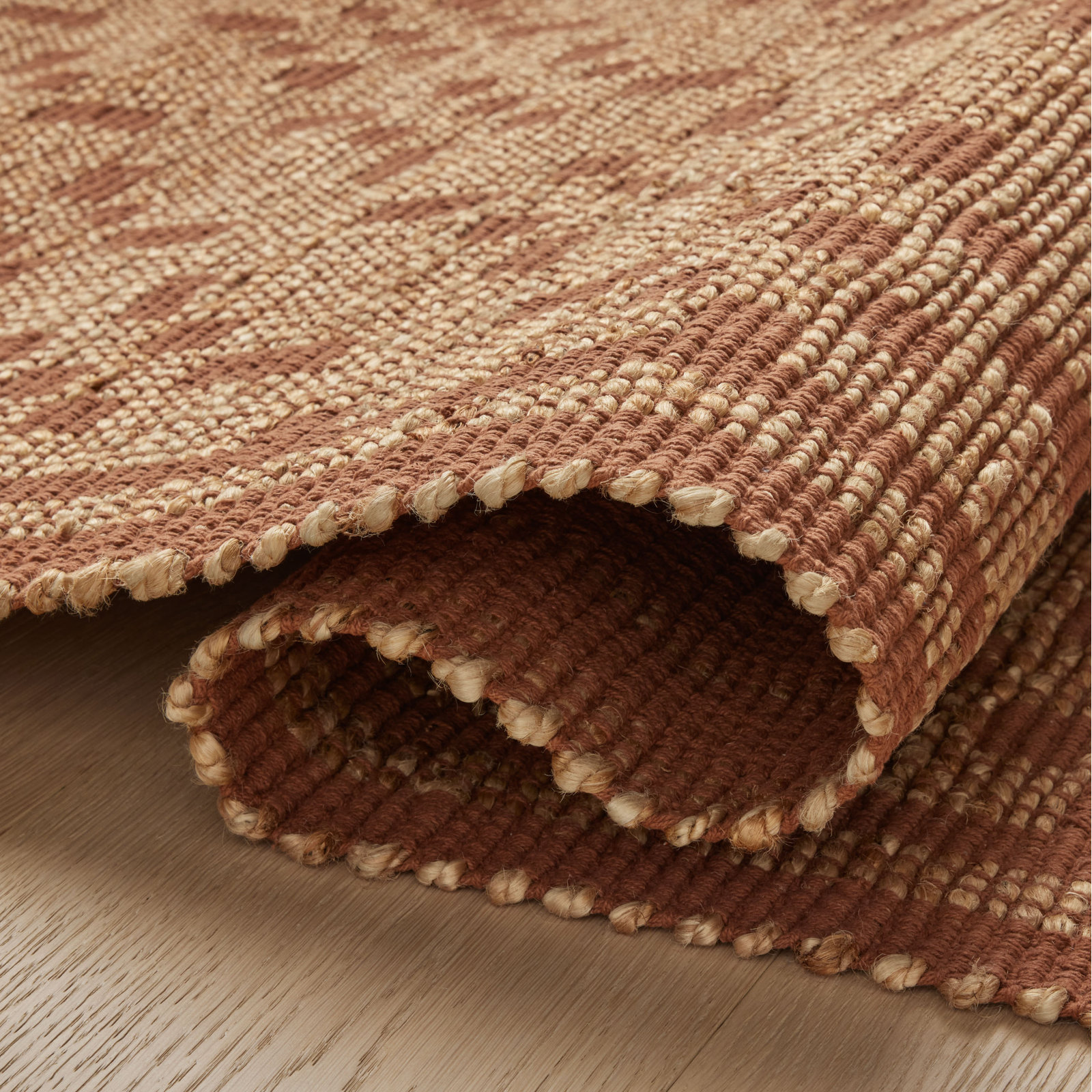 Judy Natural / Spice Area Rug, Runner 2'6" x 7'6"